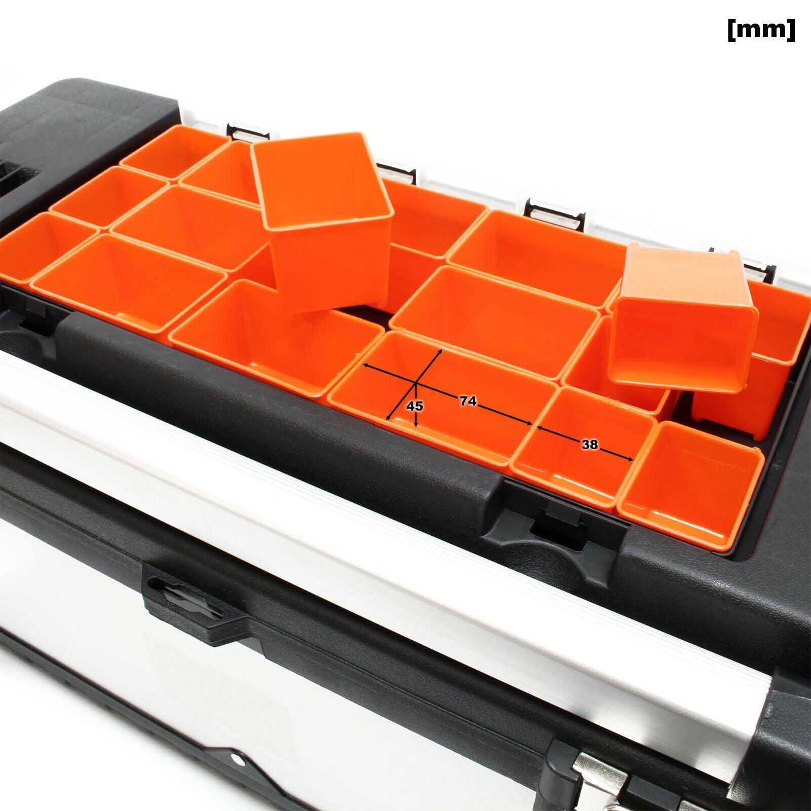 Helloshop26 - Boite caisse à outils 59 cm porte-outils mallette acier affiné avec poignée - Image 3