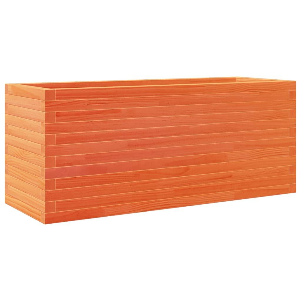 Vidaxl - Jardinière cire marron 110x40x45,5 cm bois de pin massif vidaXL 847275 - Image 8