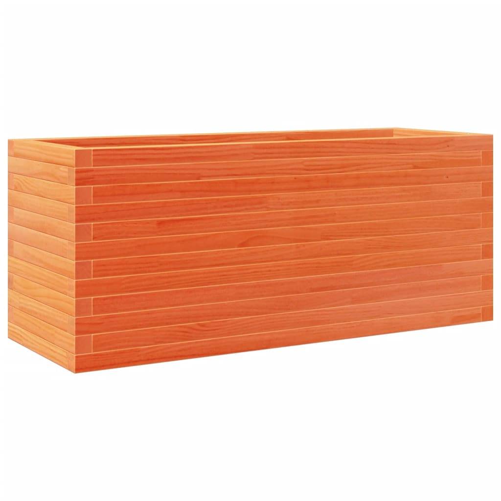 Vidaxl - Jardinière cire marron 110x40x45,5 cm bois de pin massif vidaXL 847275 - Image 2