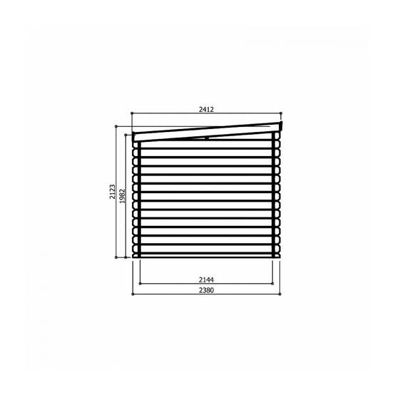 Abri de jardin en bois RIOM 2980X2380 - SOLID, moderne et sécurisé - Image 4