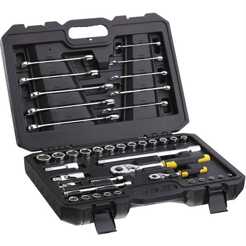 stanley - Coffret de douilles ¼’’ + ½’’ + clés mixtes - jeu de 41 pcs - STANLEY - STMT82832-1 Stanley
