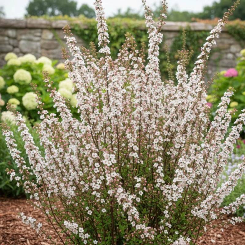 Spirée de Van Houtte Fujino Pink, Spiraea à fleurs Rose - feuillage Caduc - Pot de 3L - 20/40 cm-  hauteur à maturité De 2,50 m à 3,00 m - Image 3