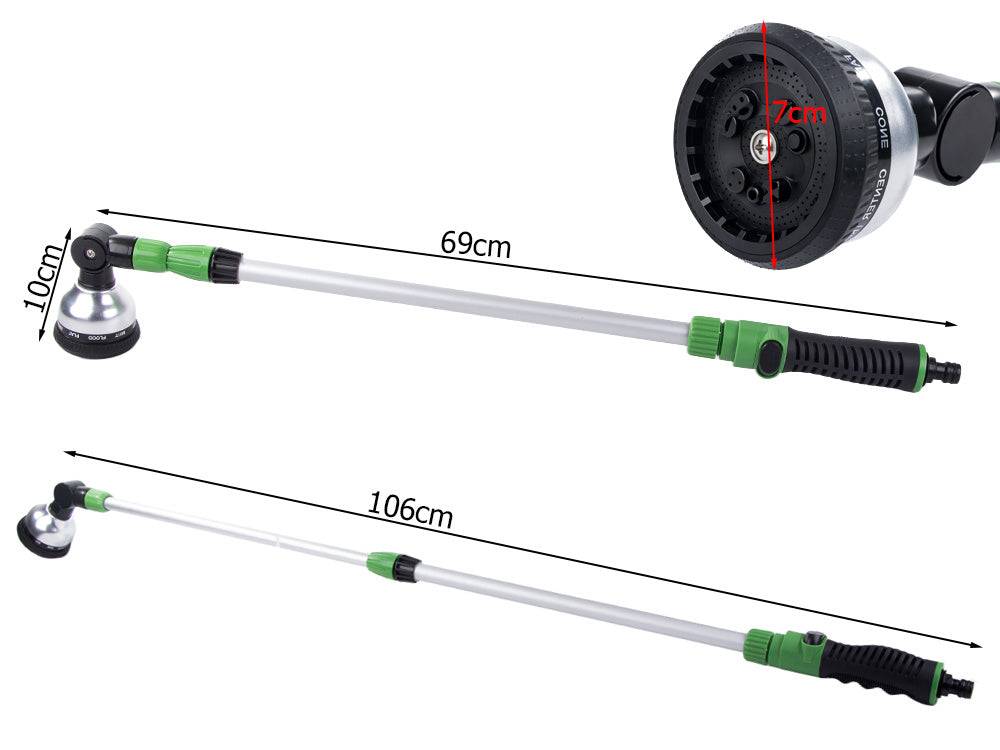 Lance télescopique de jardin réglable avec arroseur à 10 fonctions et buse - Image 2