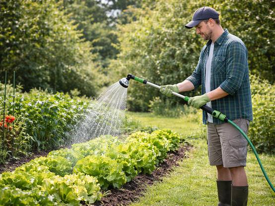 Lance télescopique de jardin réglable avec arroseur à 10 fonctions et buse - Image 8