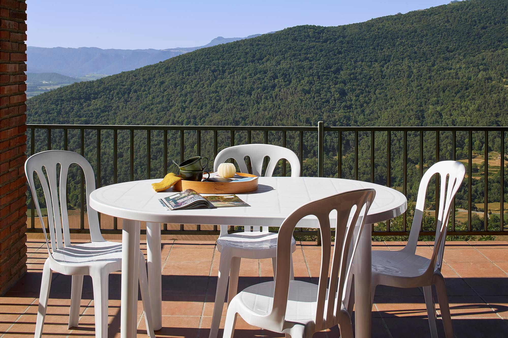 Set 4 chaises intérieur, extérieur blanc GARROTXA garbar - Image 6