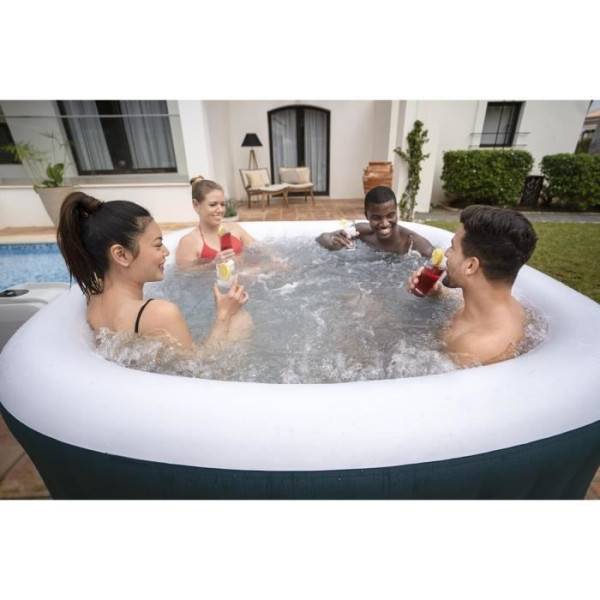 Bestway - Spa gonflable BESTWAY - Lay-Z-Spa Ibiza - 140 airjets - 180 x 180 x 66 cm - 4 a 6 places - Carré (avec couverture, cartouche) - Image 3