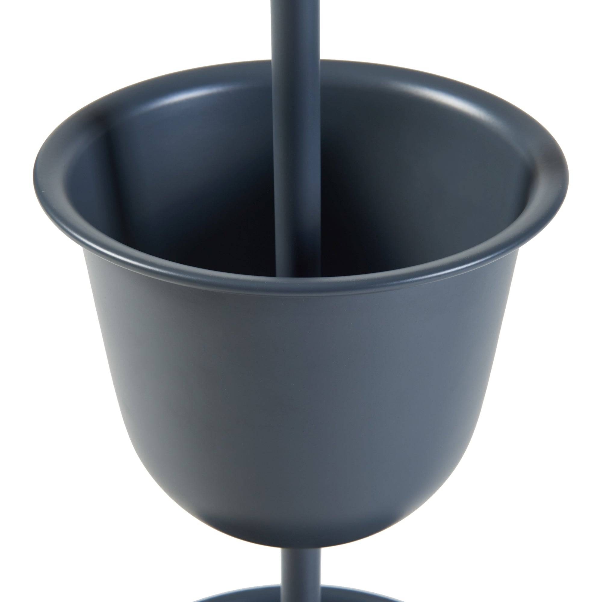 Helloshop26 - Porte-plantes style intemportel support 110 x 28 cm 3 cache-pots noir - Image 4