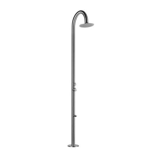 Douche de piscine inox 316L eau chaudefroide pommeau anticalcaire - Image 2