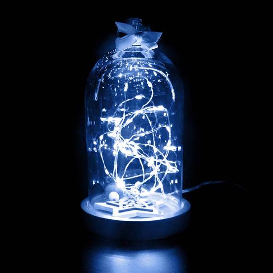 Guirlande lumineuse led fil cuivre électrique 10 mètres Blanc - Image 3