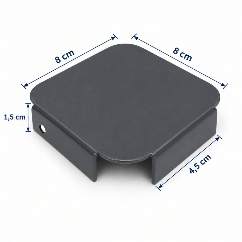 Capot pour poteau clôture LARKO - Coloris - Gris anthracite RAL 7016 - Image 2
