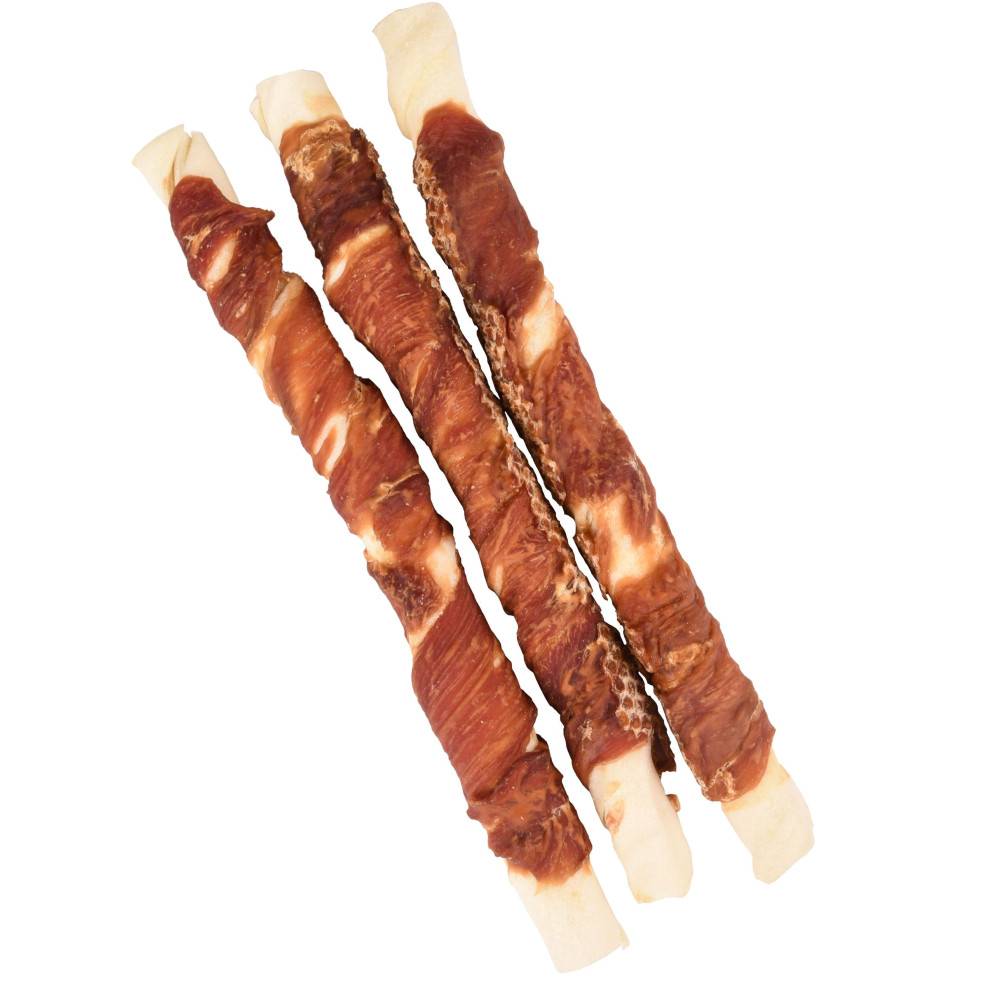 animallparadise - Friandise 3 bâtons a mâcher ø 3 cm x 25 cm au canard 240 g pour chien. - Image 1