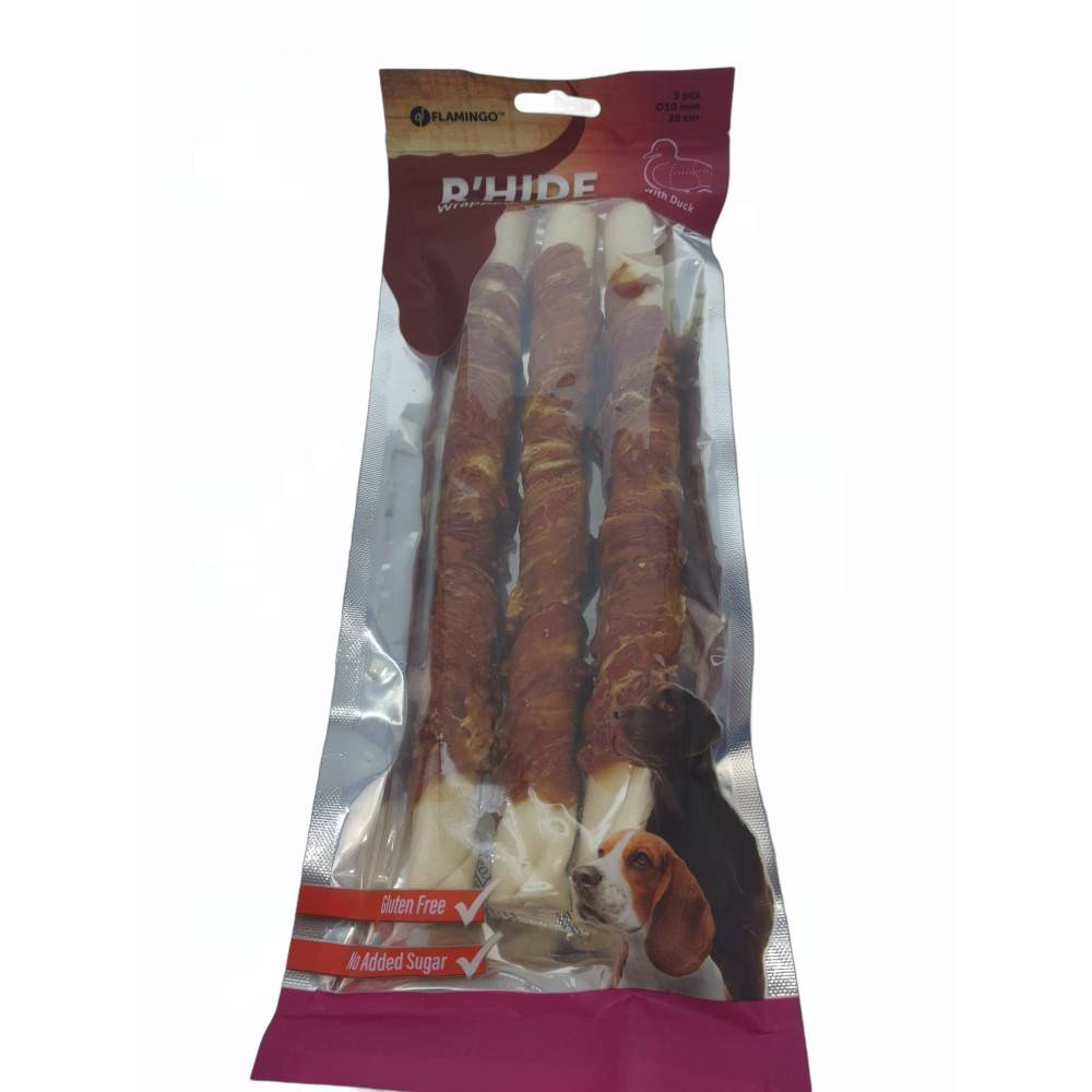 animallparadise - Friandise 3 bâtons a mâcher ø 3 cm x 25 cm au canard 240 g pour chien. - Image 7