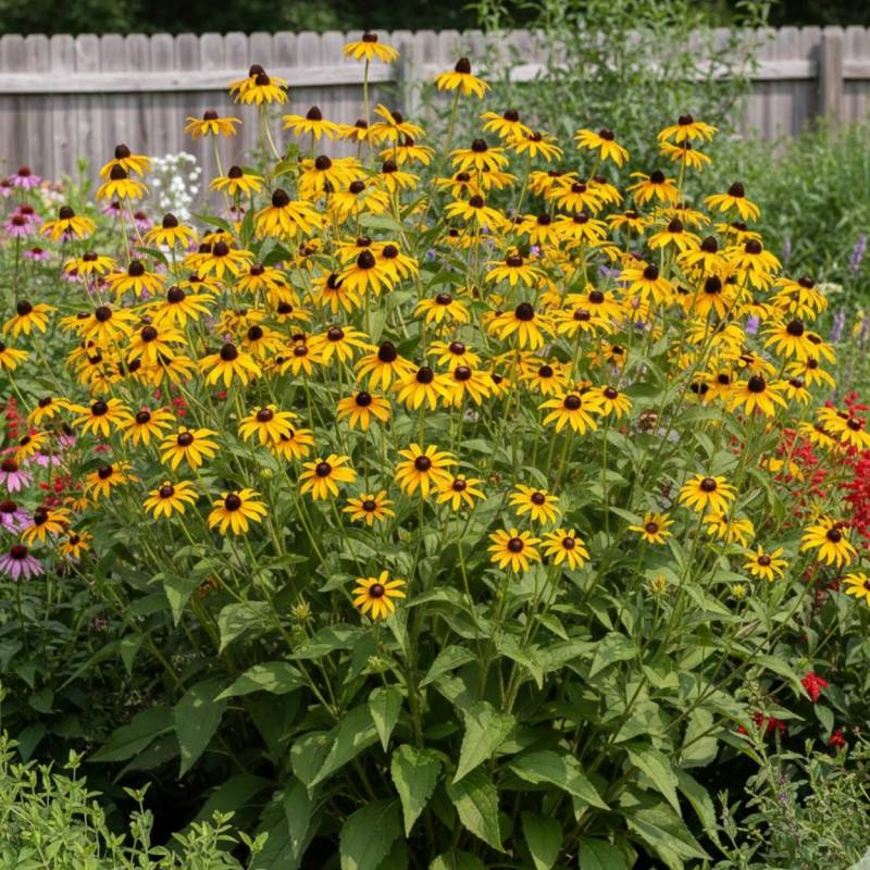 Rudbeckia à trois feuilles à fleurs Jaune/Noir - feuillage Caduc - Godet - 5/20 cm - Image 1