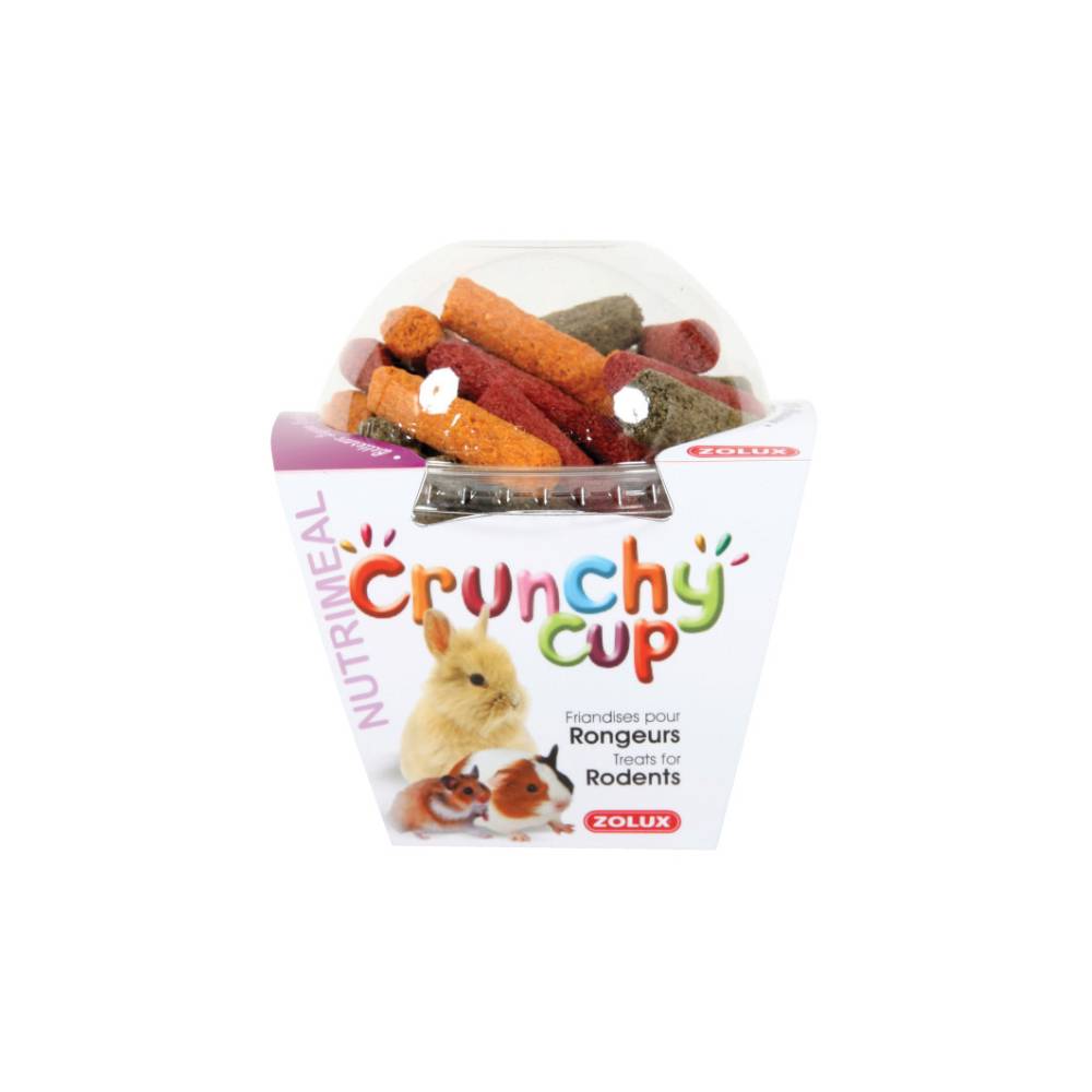 Zolux - Crunchy cup betteraves - luzerne et carottes 180gr (Lot de 3) - Image 3