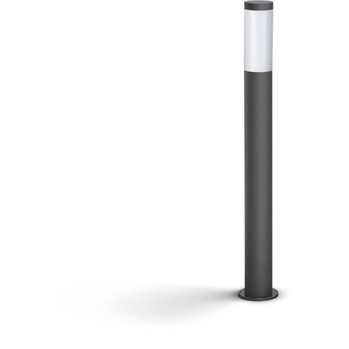 Philips - Lampe sur pied de jardin Utrecht anthracite 12 x 12 x 80 cm, acier inox, IP44 - PHILIPS - Image 1