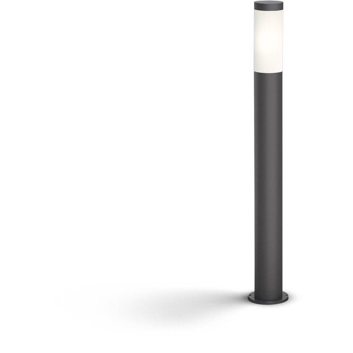 Philips - Lampe sur pied de jardin Utrecht anthracite 12 x 12 x 80 cm, acier inox, IP44 - PHILIPS - Image 3