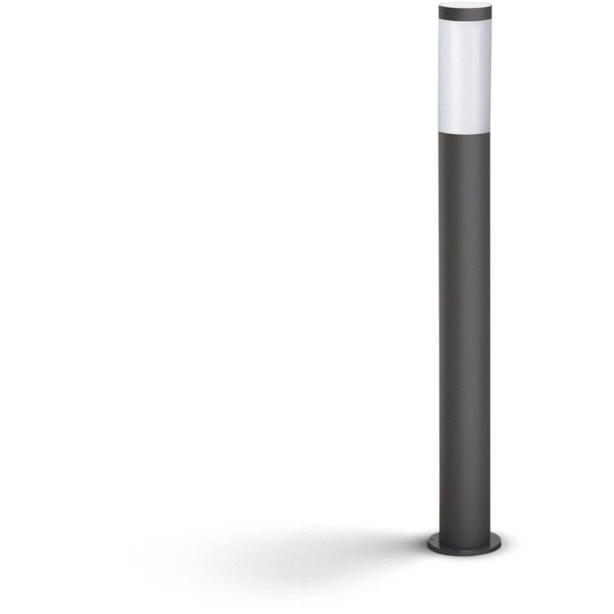 Philips - Lampe sur pied de jardin Utrecht anthracite 12 x 12 x 80 cm, acier inox, IP44 - PHILIPS - Image 8