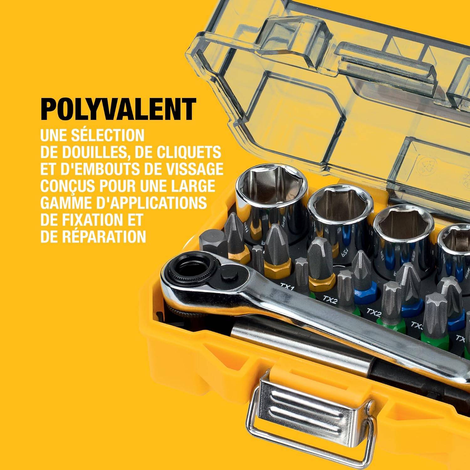 Coffret de 24 pièces avec douilles et embouts 25 mm - DEWALT - DT71516-QZ - Image 10