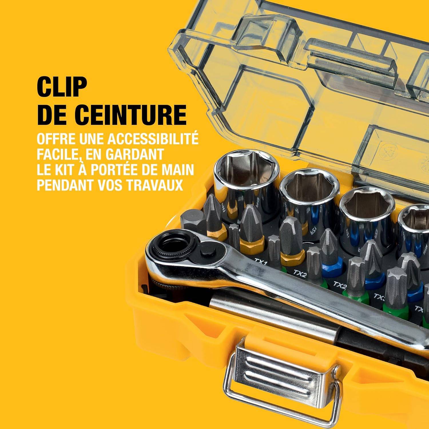 Coffret de 24 pièces avec douilles et embouts 25 mm - DEWALT - DT71516-QZ - Image 5