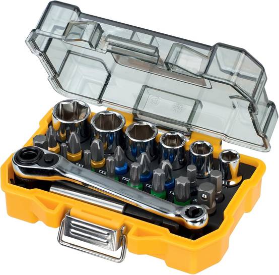 Coffret de 24 pièces avec douilles et embouts 25 mm - DEWALT - DT71516-QZ - Image 1