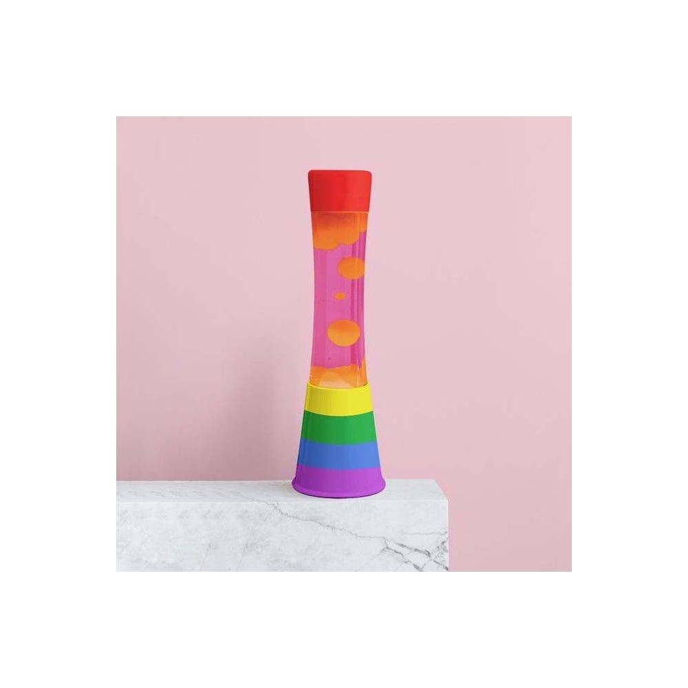 Fisura - Lampe à poser en métal et verre Lave Arc en ciel / Fuchsia Fisura - Image 3