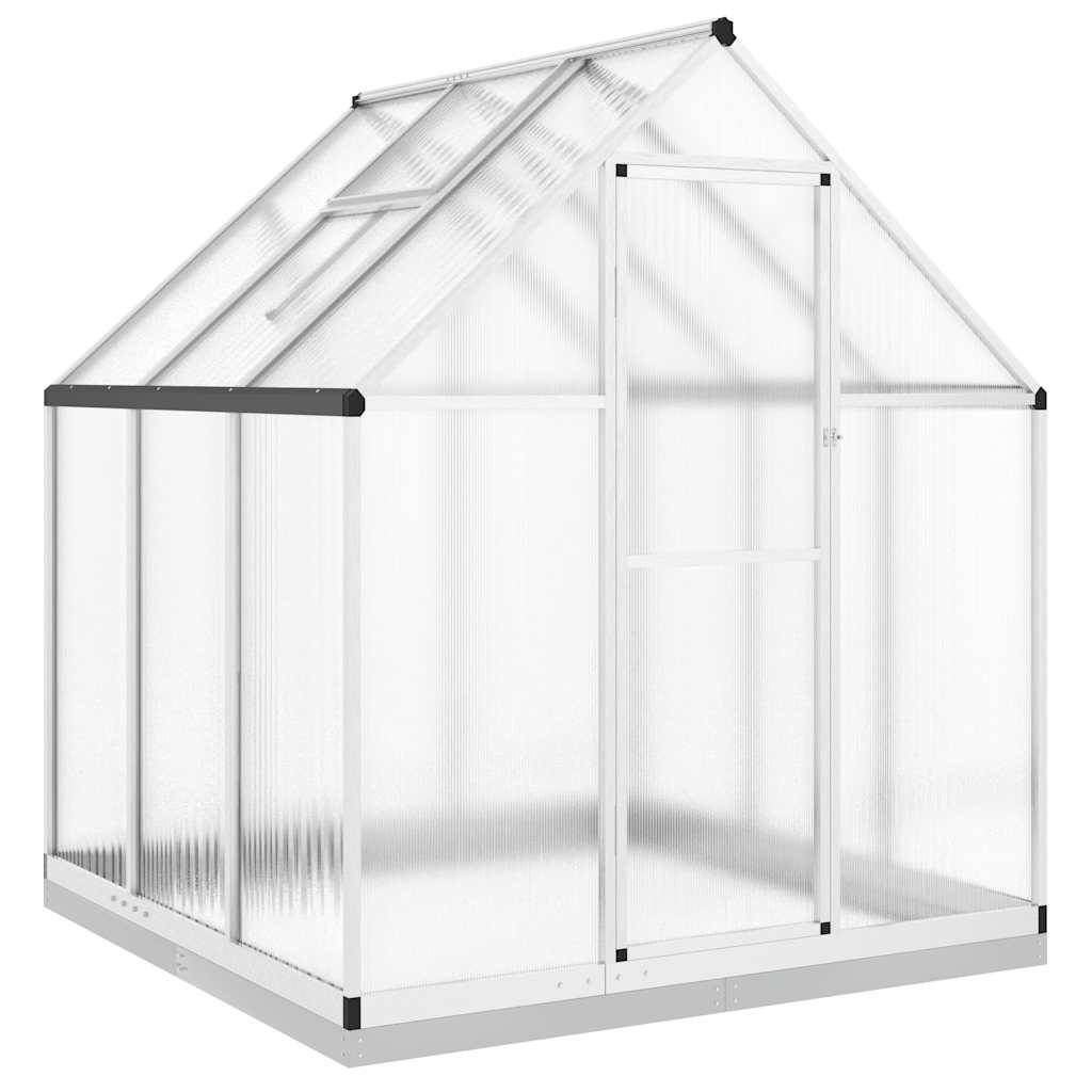 Vidaxl - Serre avec cadre de base argenté 169x169x202 cm aluminium vidaXL 4005831 - Image 2