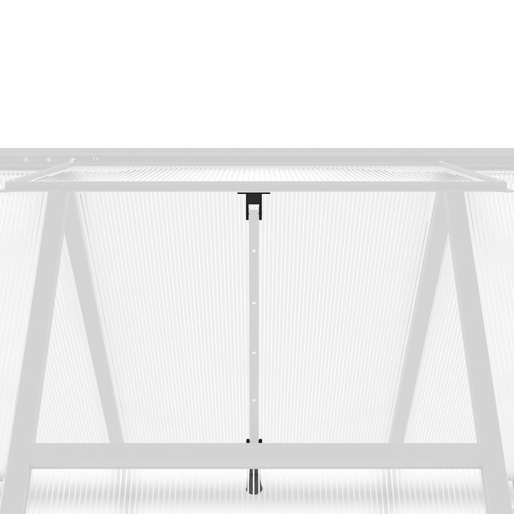 Vidaxl - Serre avec cadre de base argenté 169x169x202 cm aluminium vidaXL 4005831 - Image 6