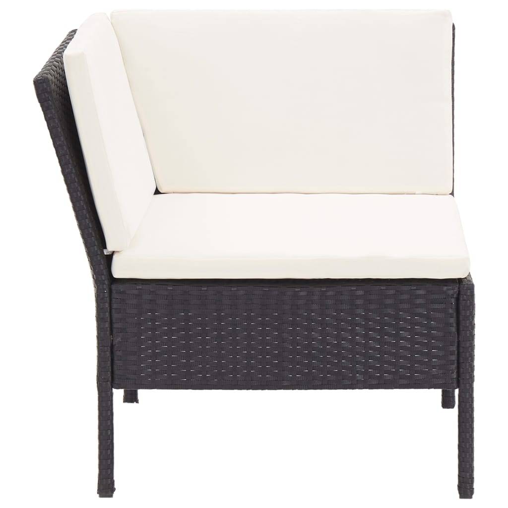 Vidaxl - Salon de jardin 8 pcs avec coussins résine tressée noir vidaXL 48952 - Image 7