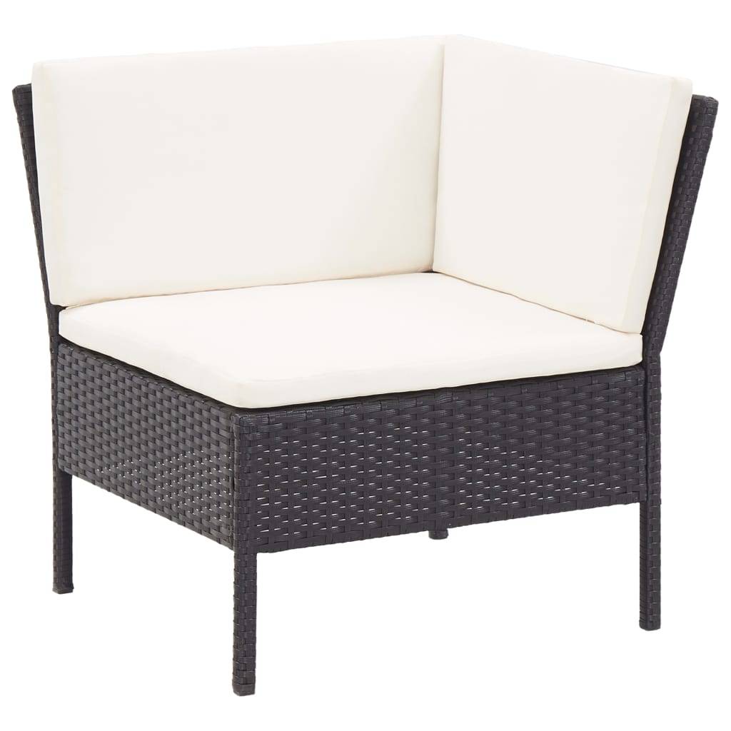 Vidaxl - Salon de jardin 8 pcs avec coussins résine tressée noir vidaXL 48952 - Image 8