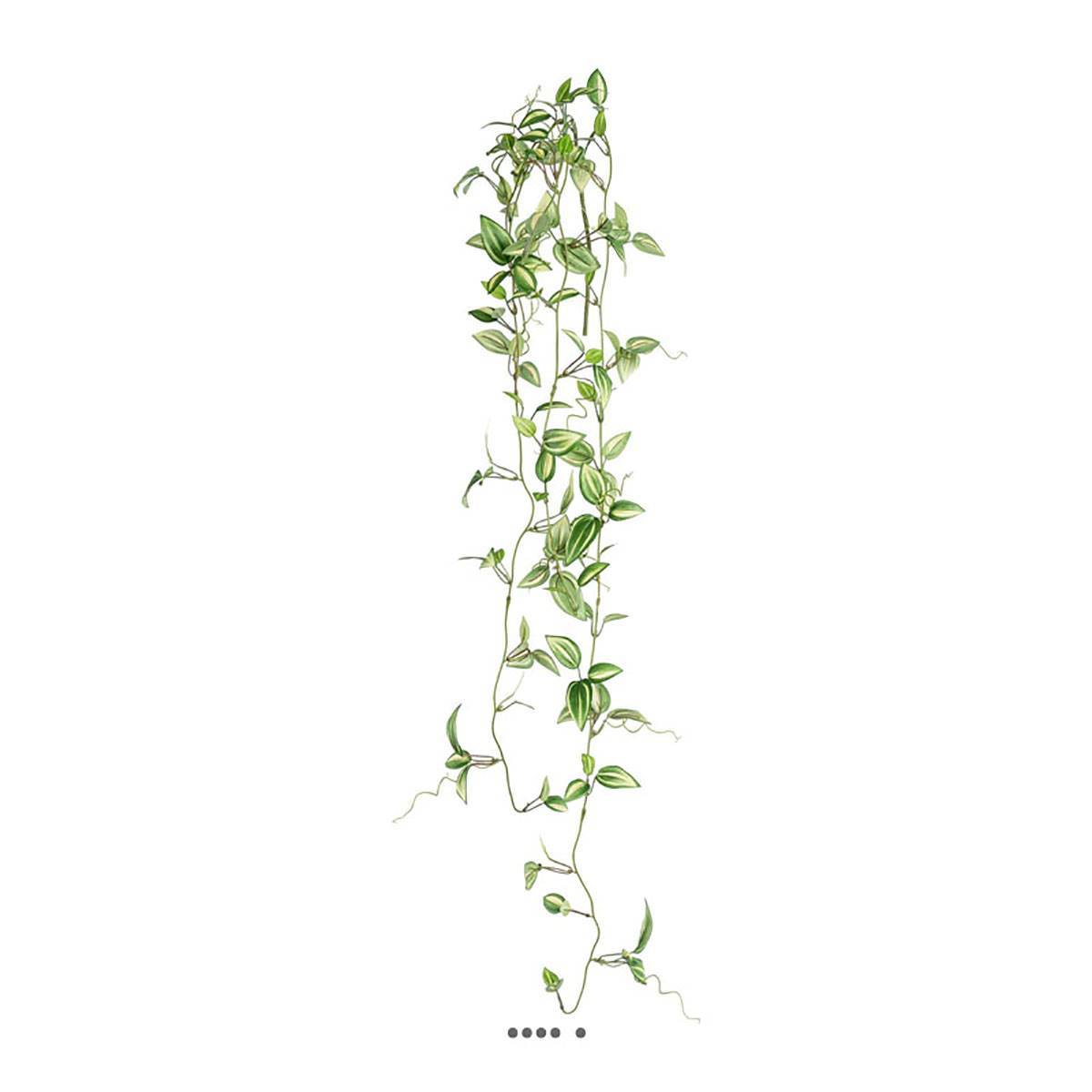 Jolie chute de tradescantia artificiel L 102 cm verte - Image 1