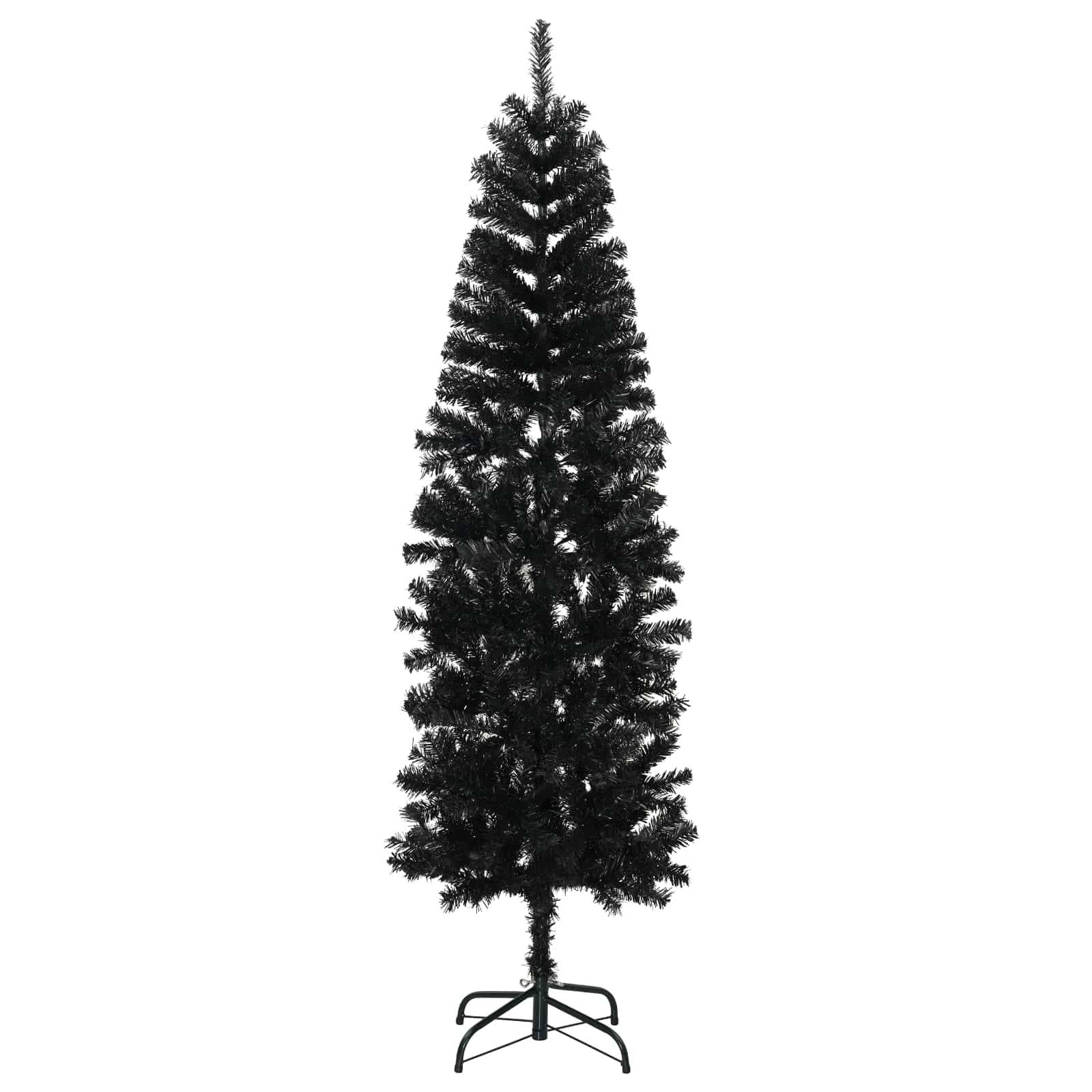 Vidaxl - Arbre de Noël artificiel slim 180 cm PVC et Acier Noir vidaXL 42055252 - Image 4