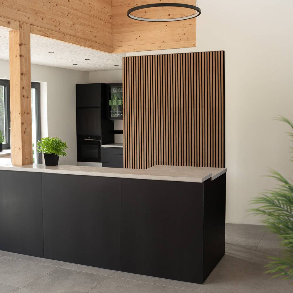 Home Deluxe - HOME DELUXE - Panneau acoustique SONIC Oiled Oak - 12 panneaux, bois MDF, feutre polyester, pouvant être placés les uns au-dessus des autres et les - Image 4