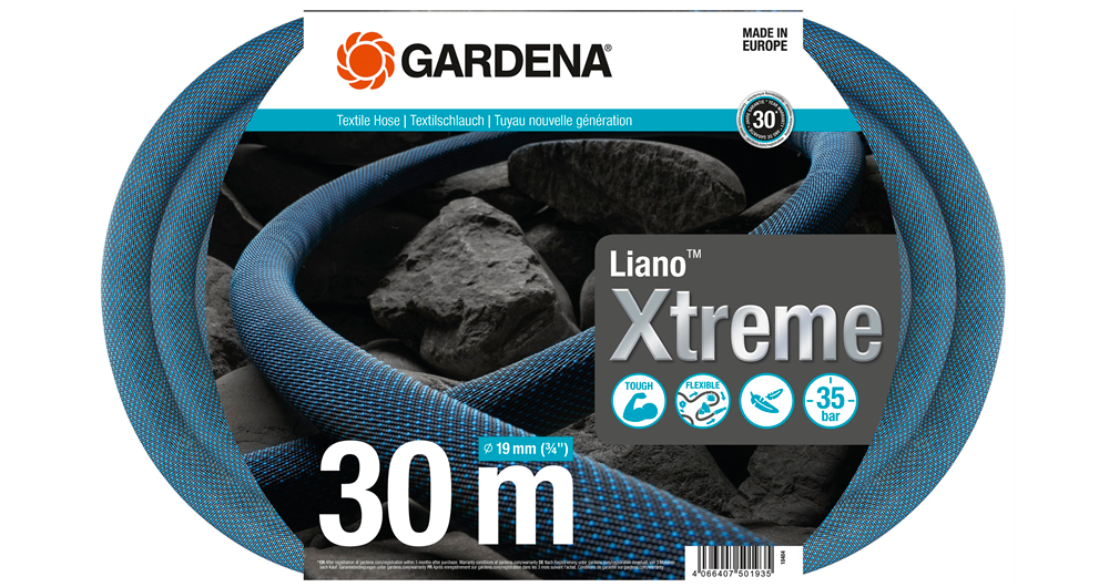 Gardena - Tuyau Textile Hose Liano Xtreme 19 mm (3/4') - 30 m - GARDENA - 18484-20
