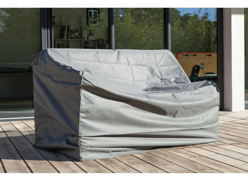 Proloisirs - Housse de protection pour canapé lounge 2.5 places gris 190 x 90 x 105 cm