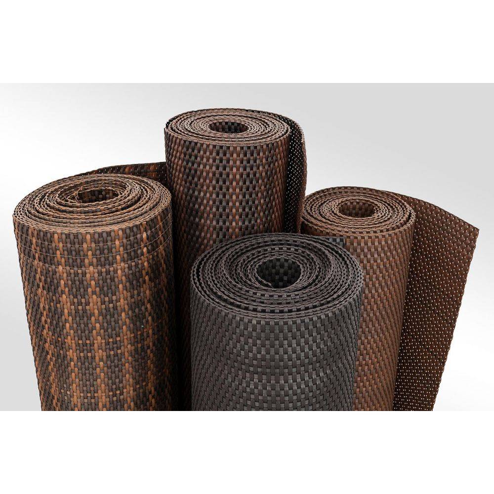 Rattan Art - Brise-vue en résine tressée pour balcon et clôture coloris marron et noir 1 x 3 m - Image 4