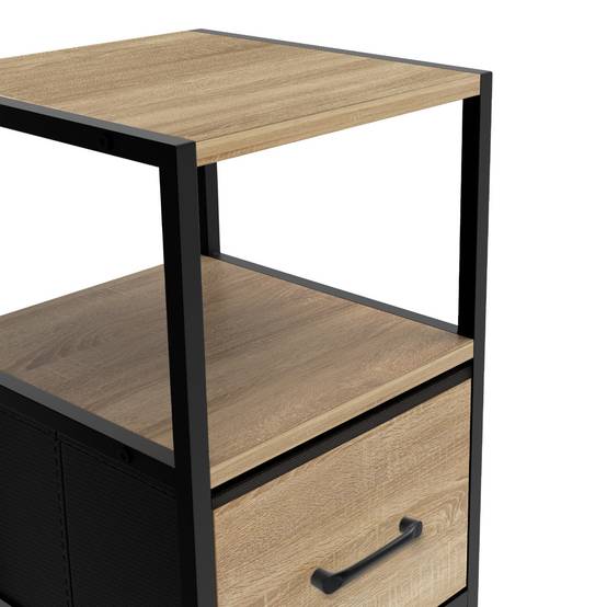 Lot de 2 tables de chevet UTAH 1 tiroir et 1 niche - Image 5