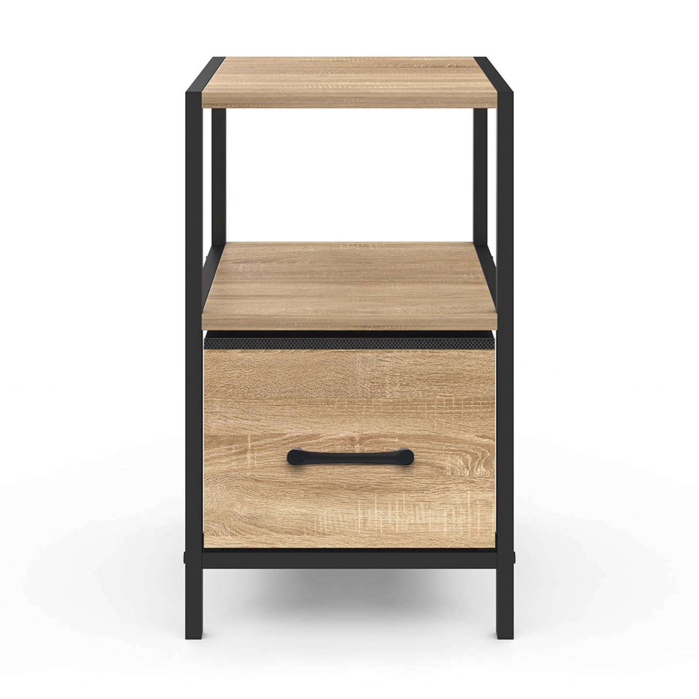 Lot de 2 tables de chevet UTAH 1 tiroir et 1 niche - Image 3