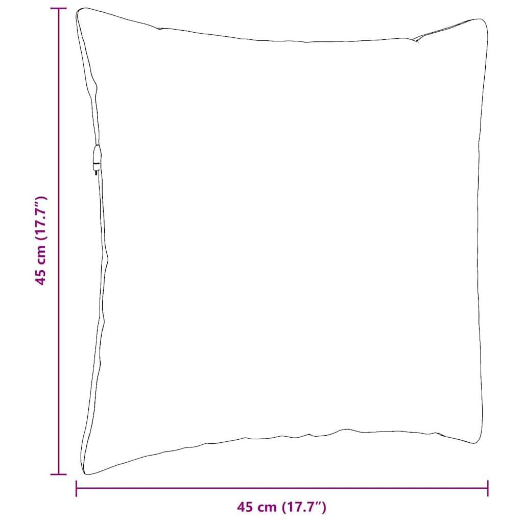 Lot de 2 Coussins Décoratifs Tissu Confortable avec Housse Amovible pour Salon Gris Clair 45x45 cm – ComfortXL Outdoor Living - Image 9