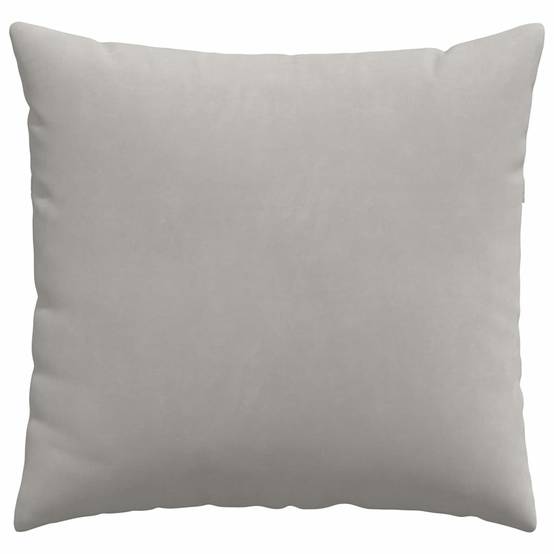 Lot de 2 Coussins Décoratifs Tissu Confortable avec Housse Amovible pour Salon Gris Clair 45x45 cm – ComfortXL Outdoor Living - Image 6