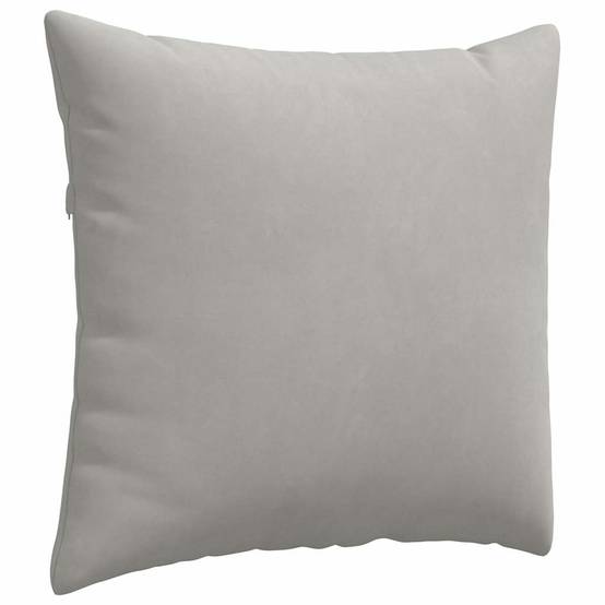 Lot de 2 Coussins Décoratifs Tissu Confortable avec Housse Amovible pour Salon Gris Clair 45x45 cm – ComfortXL Outdoor Living - Image 5