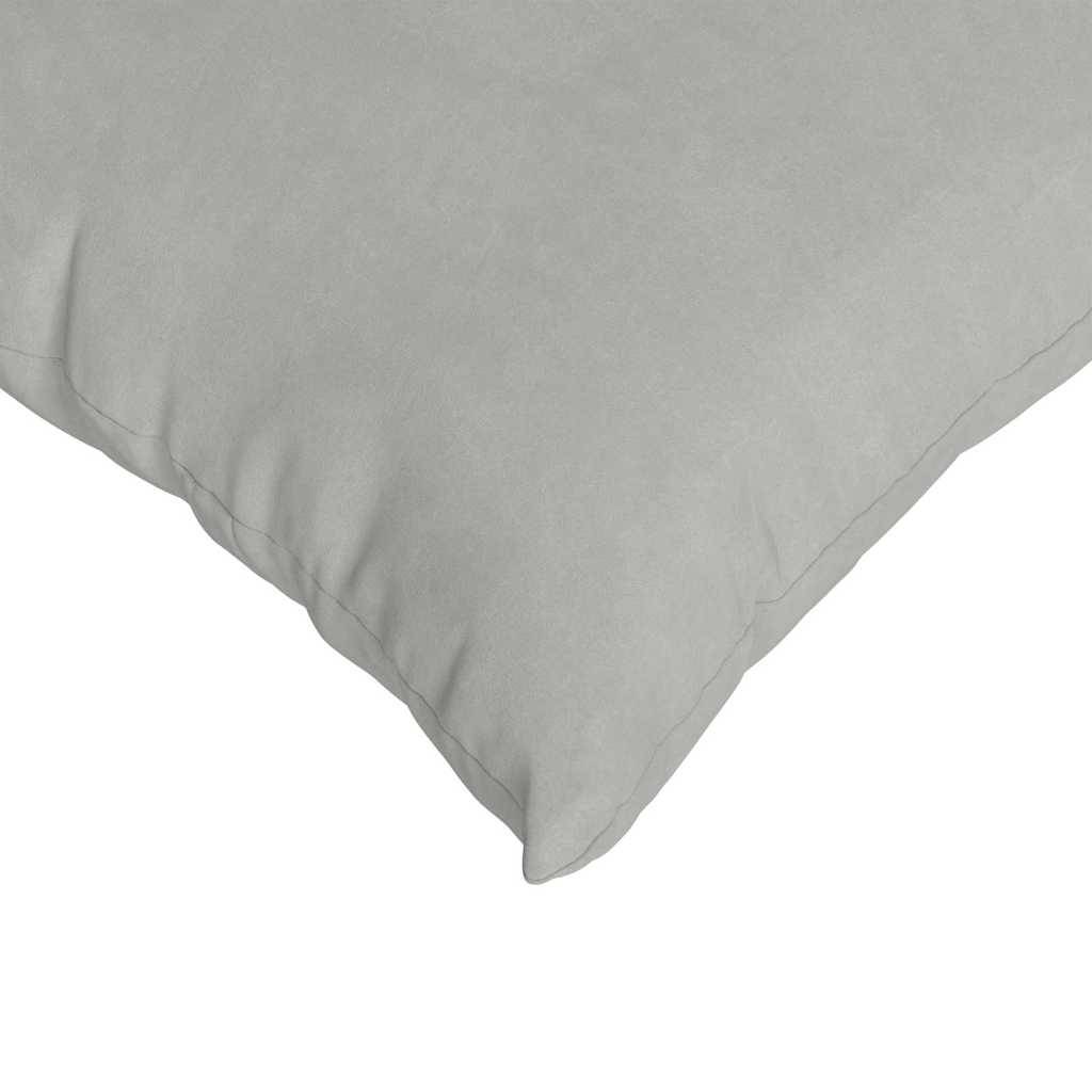 Lot de 2 Coussins Décoratifs Tissu Confortable avec Housse Amovible pour Salon Gris Clair 45x45 cm – ComfortXL Outdoor Living - Image 7