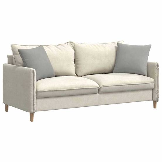 Lot de 2 Coussins Décoratifs Tissu Confortable avec Housse Amovible pour Salon Gris Clair 45x45 cm – ComfortXL Outdoor Living - Image 3