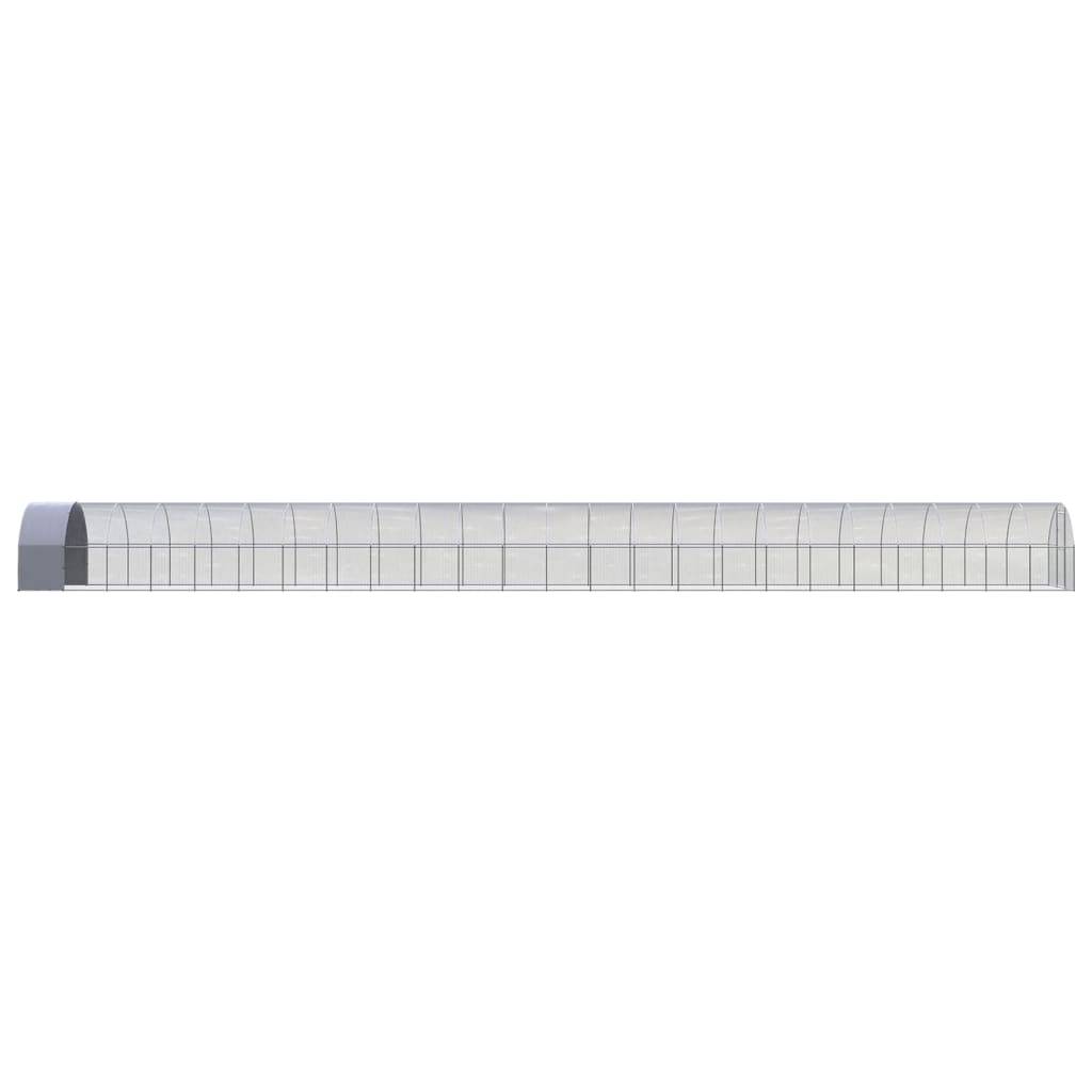 Poulailler extérieur Acier galvanisé Toit PE jardin 3x24x2 m – ComfortXL Outdoor Living - Image 3
