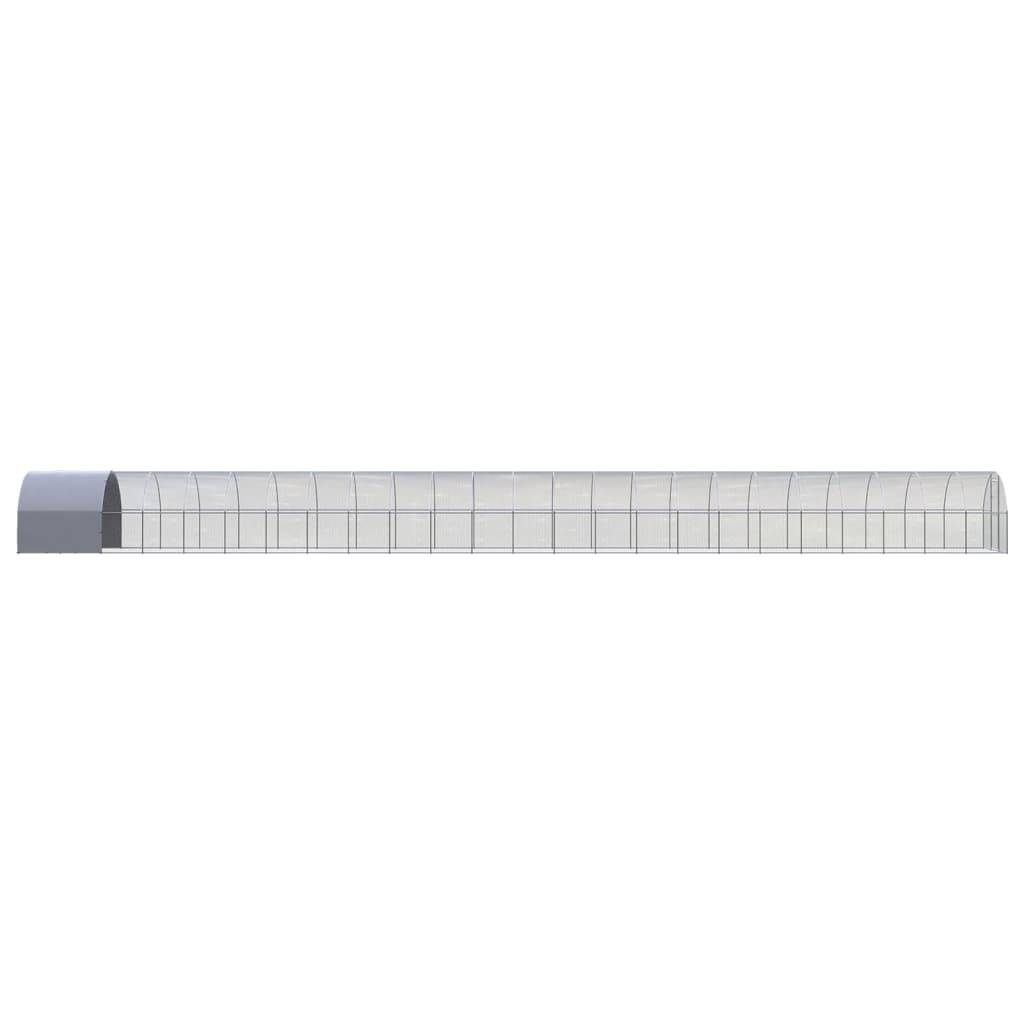 Poulailler extérieur Acier galvanisé Toit PE jardin 3x24x2 m – ComfortXL Outdoor Living - Image 4