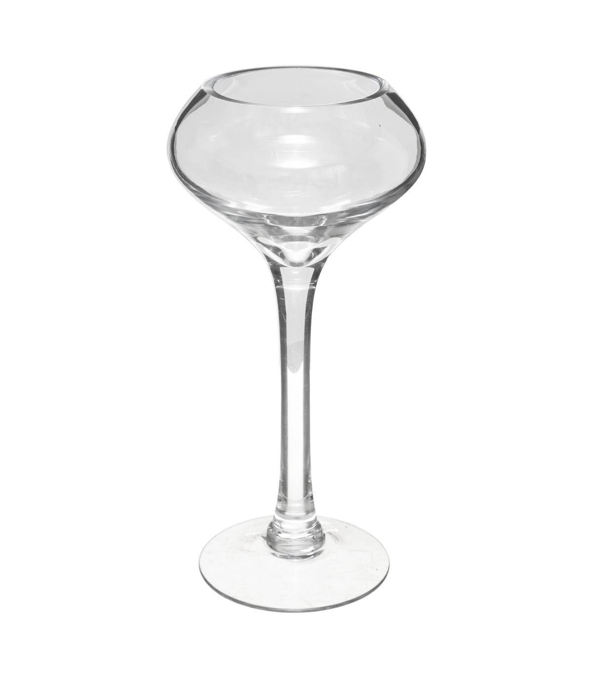 Bougeoir Photophore sur pied en Verre H 30 cm