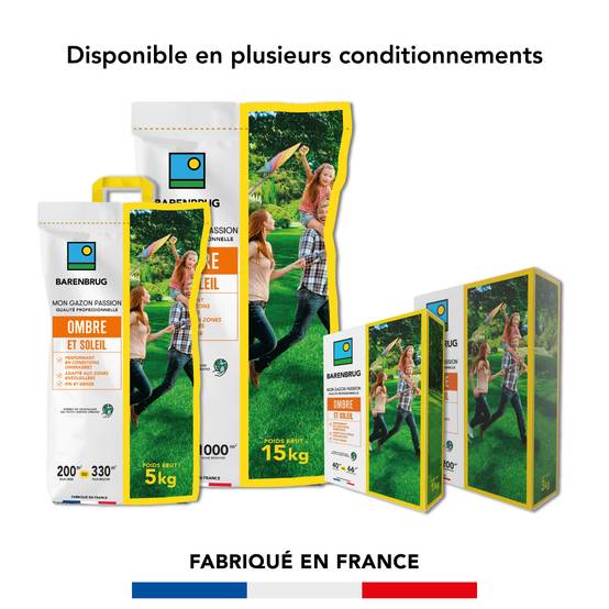 Gazon Ombre et Soleil - Performant en Conditions Ombragées - Adapté aux Zones Ensoleillées - Fin et Dense - 5KG - BARENBRUG - Image 6