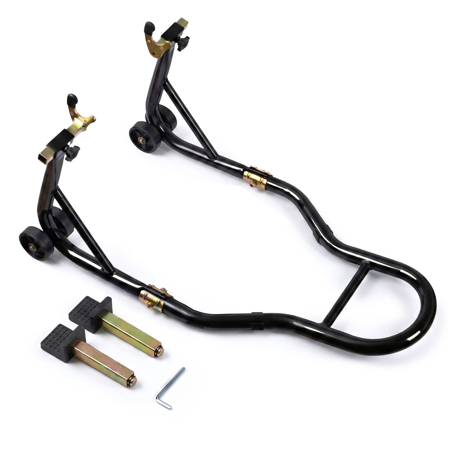 Vounot - Bequille Moto roue arriere charge max 390 kg acier Noir - Image 1