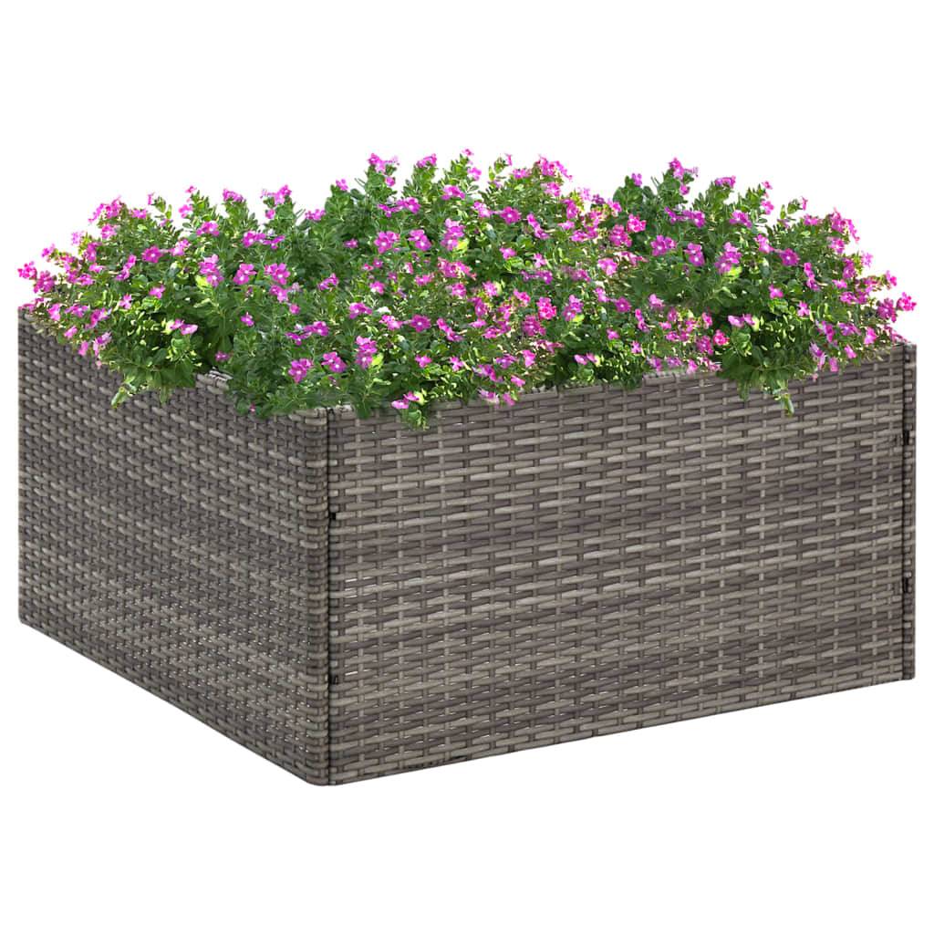 Prolenta Premium - Jardinière rotin gris  80 x 80 x 40 cm  - Prolenta premium p351.6 - Image 2