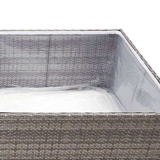 Prolenta Premium - Jardinière rotin gris 80 x 80 x 40 cm - Prolenta premium p351.6 - Image 5