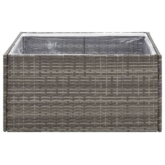 Prolenta Premium - Jardinière rotin gris 80 x 80 x 40 cm - Prolenta premium p351.6 - Image 4